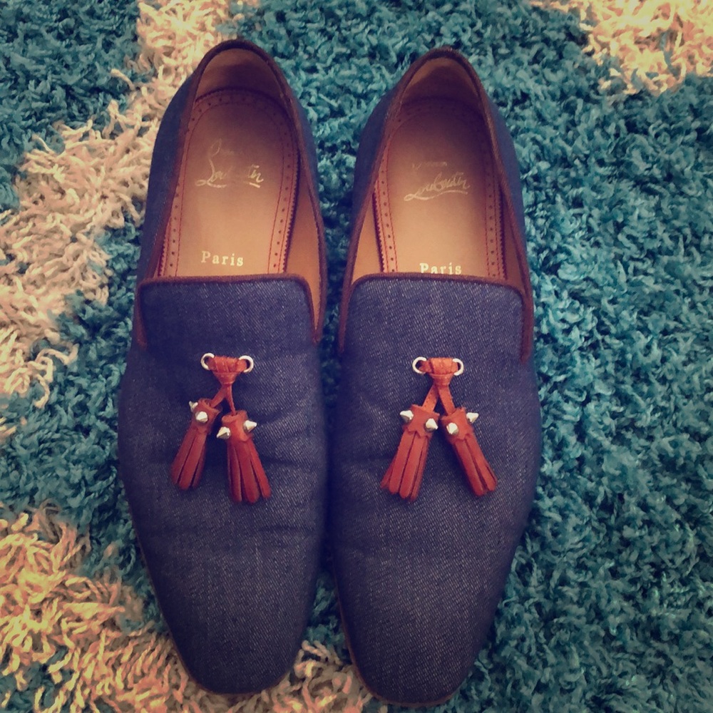 Louboutin Denim Loafers